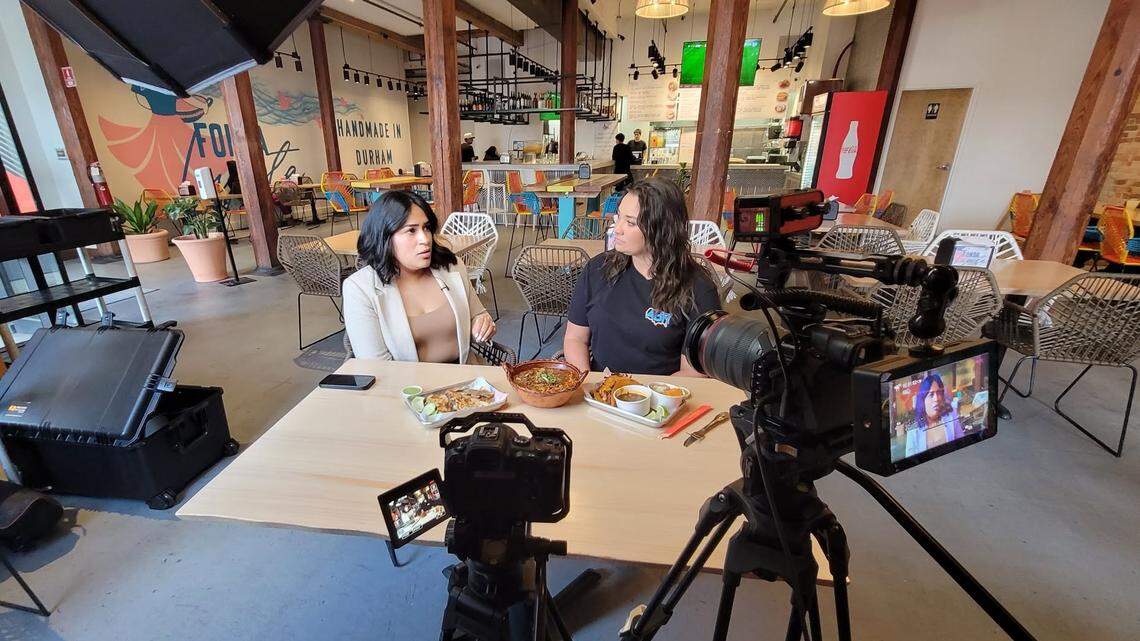 Fonda Lupita owner Biridiana Frausto (L) with America’s Best Restaurants Roadshow host Ashley Dawn.