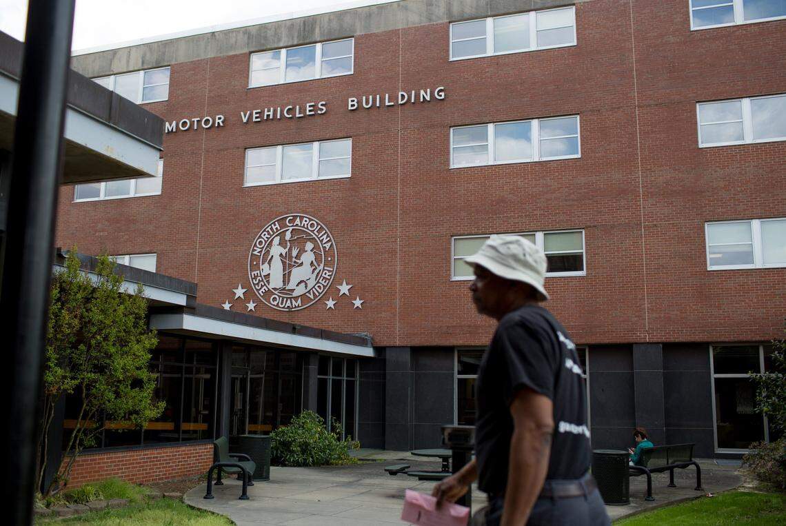 The state Division of Motor Vehicle’s headquarters on New Bern Avenue in Raleigh. A provision the state budget would require the DMV to leave the two buildings on New Bern and move to leased space somewhere outside of Raleigh.