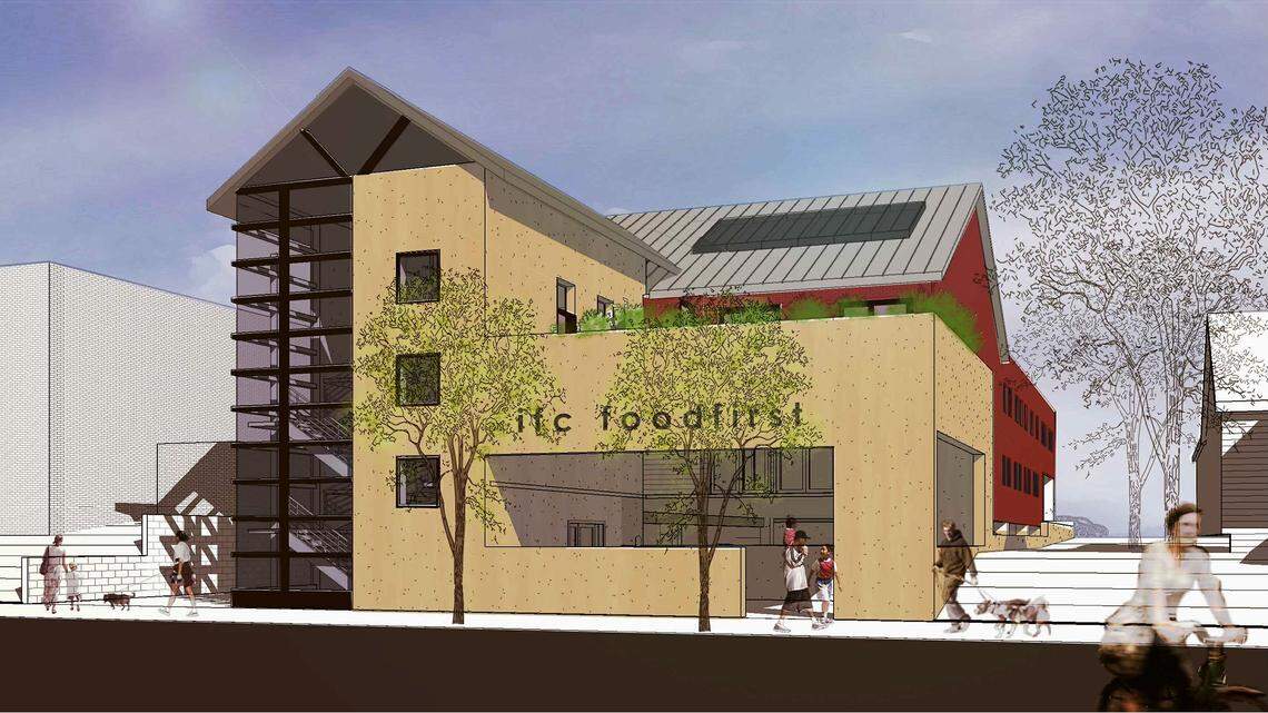Construction will begin this summer on the 16,000-square-foot, three-story FoodFirst building in Carrboro. The Inter-Faith Council for Social Services will house its food pantry and offices temporarily in Chapel Hill. All IFC services, including the Community Kitchen, could move into the new building in 2020.
