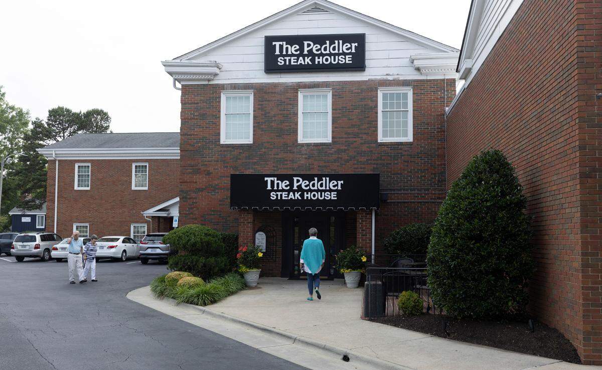 The Peddler Steak House in Raleigh, N.C., photographed Thursday, June 15, 2023. The steak house opened in 1969.