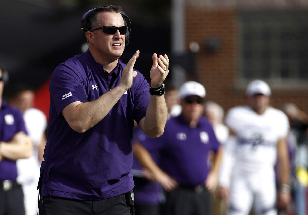 Northwestern head coach Pat Fitzgerald, who played for the Wildcats in the 1990s, saw some coaching changes on his staff during the offseason.