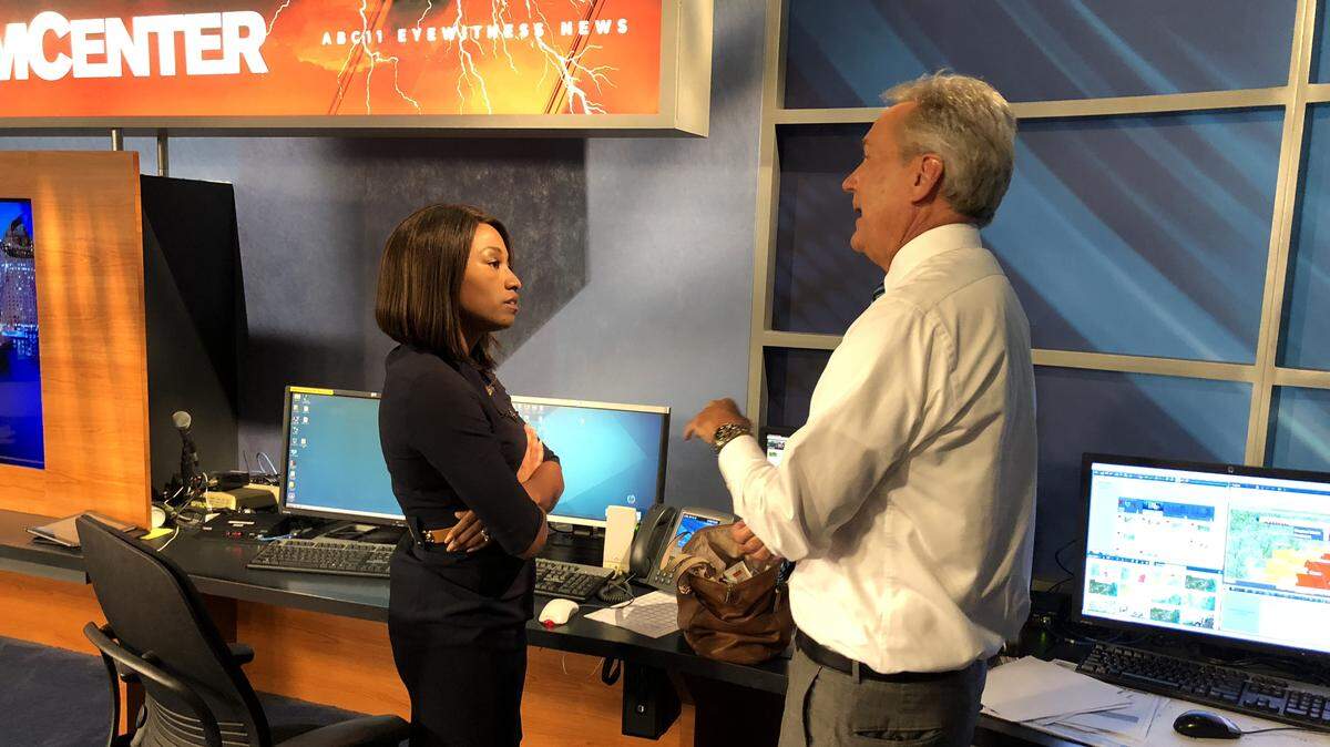 WTVD meteorologists Brittany Bell and Chris Hohmann discuss the plan for ABC11’s wall-to-wall weather coverage on Sept. 13, 2018.