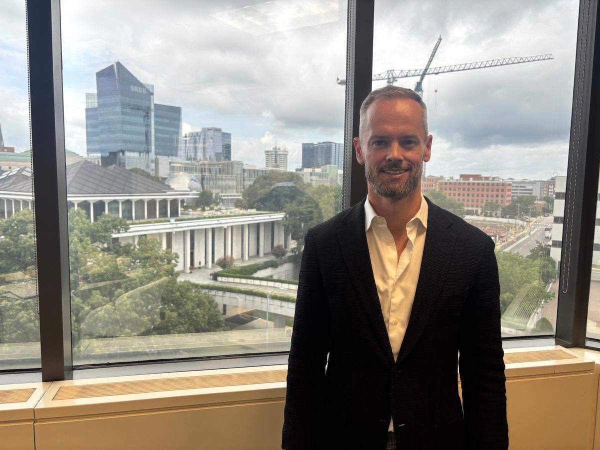 North Carolina Secretary of Commerce Lee Lilley at his office in downtown Raleigh on June 13, 2025.