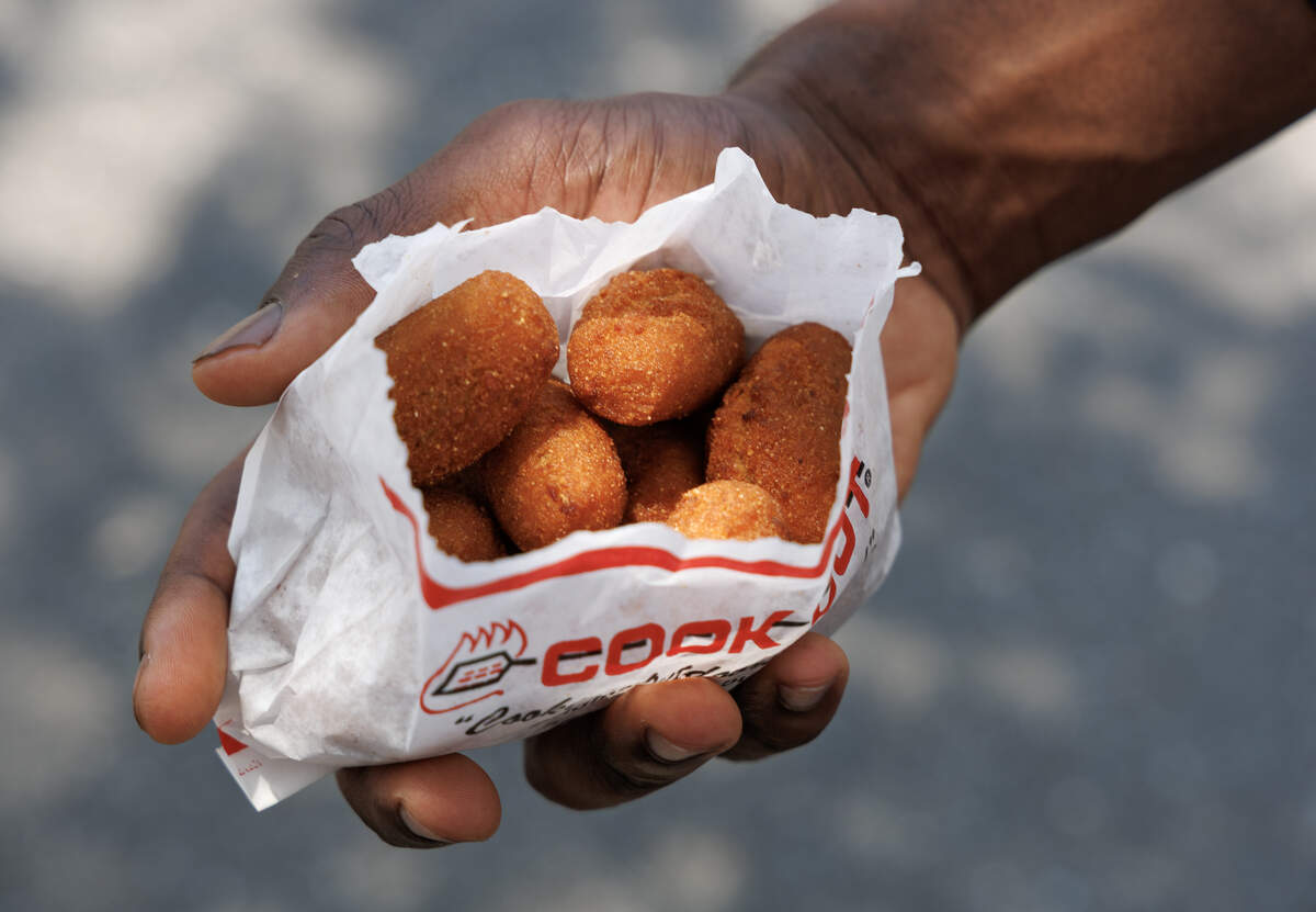 An order of hushpuppies is pictured at Cook Out on Thursday, June 25, 2026, in Durham, N.C.