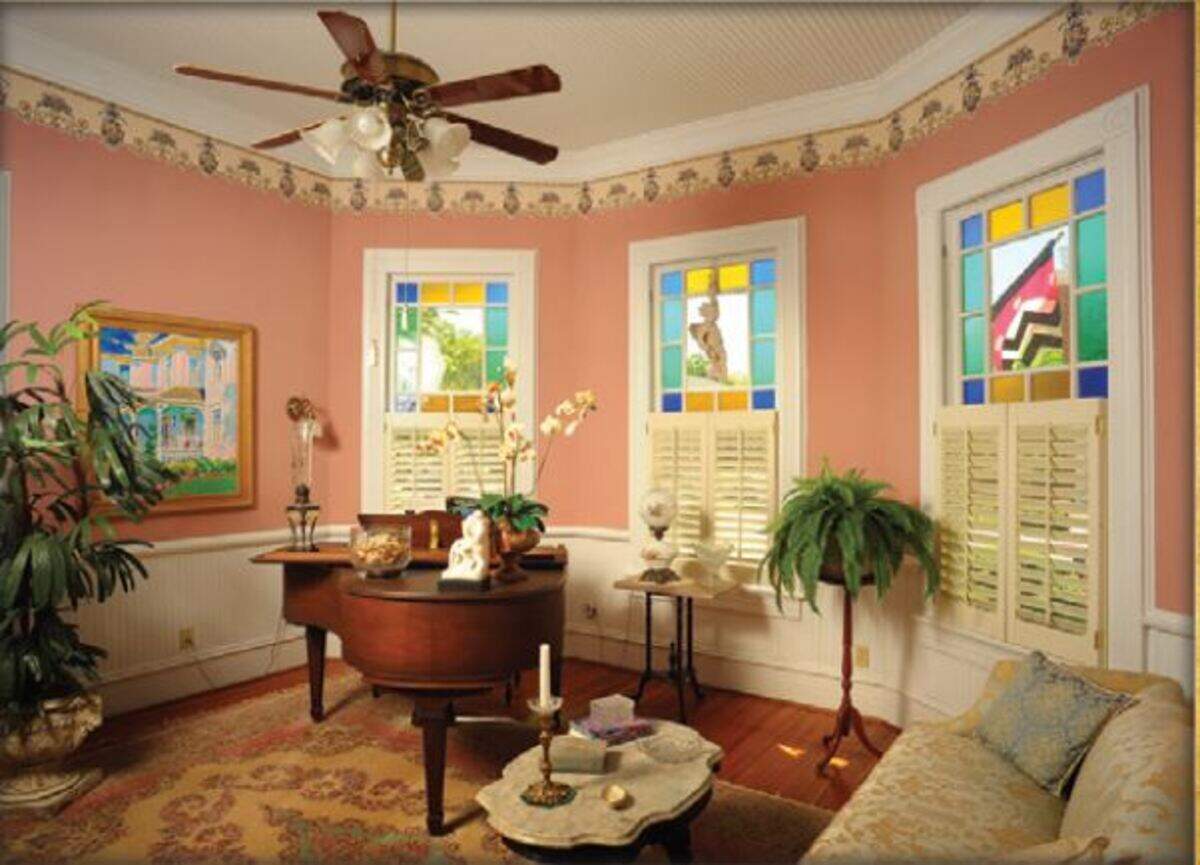 The piano room in the Pink House on Academy Street in Cary. Sheila Ogle’s book “The Pink House, Circa 1830: A Love Story” takes the reader into the perspective of the house over it’s almost-two century history.