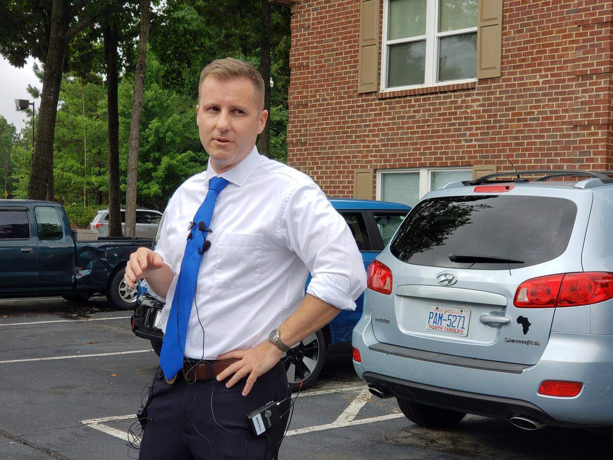 Durham Police Department Sgt. J.D. Piatt spoke Tuesday, July 23, 2019, about the Nov. 29, 2016, shooting of Cesar Yanez Ortiz, one of many of the city’s cold cases.