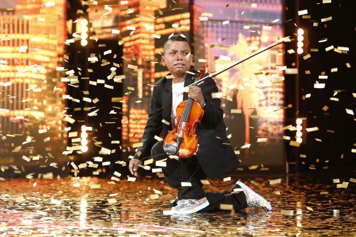 11-year-old Tyler Butler-Figueroa of Raleigh gets the “Golden Buzzer” from judge Simon Cowell during his audition for NBC’s “America’s Got Talent,” which aired June 11, 2019.