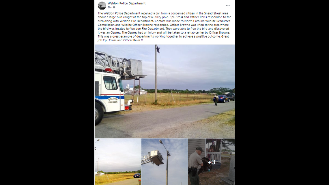 Weldon Police Department Facebook post