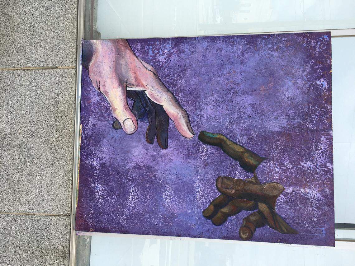 A painting in a downtown Wilson storefront reflects the community the small NC town has found in the wake of 5-year-old Cannon Hinnant’s death, which many feared would prompt racial unrest.