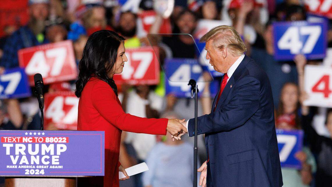 Tulsi Gabbard announces she’s joining the GOP while at NC campaign stop with Trump