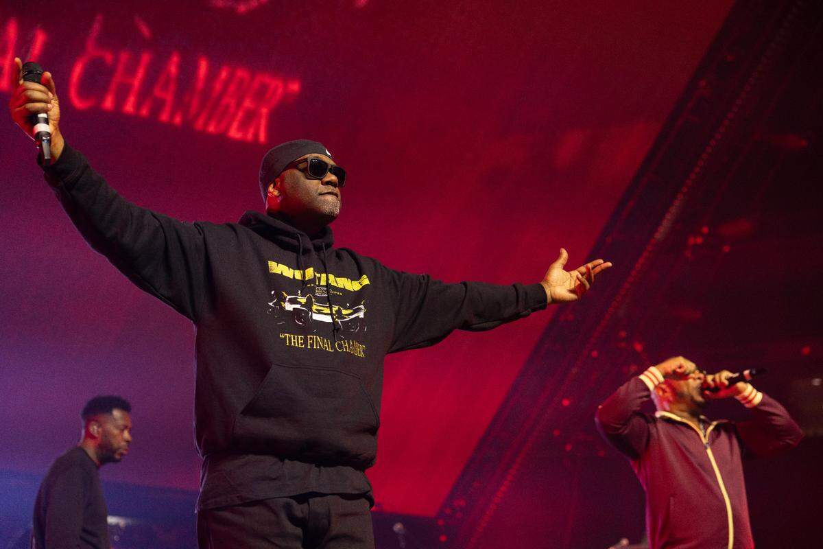 Wu-Tang Clan in concert on their “Wu-Tang Forever: The Final Chamber Tour”, Saturday night, June 7, 2025.