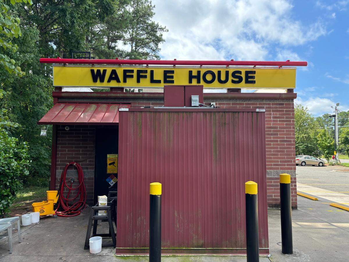 One of 187 Waffle House locations in North Carolina sits off Highway 55 in south Durham. 