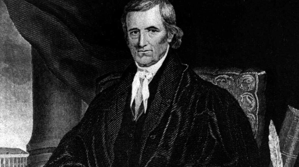 Chief Justice John Marshall, depicted here in a portrait by Alonzo Chappel (AP Photo)