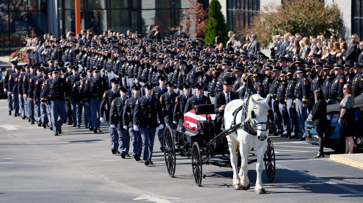 Funeral services held for Raleigh police officer Gabriel Torres who was killed in mass shooting