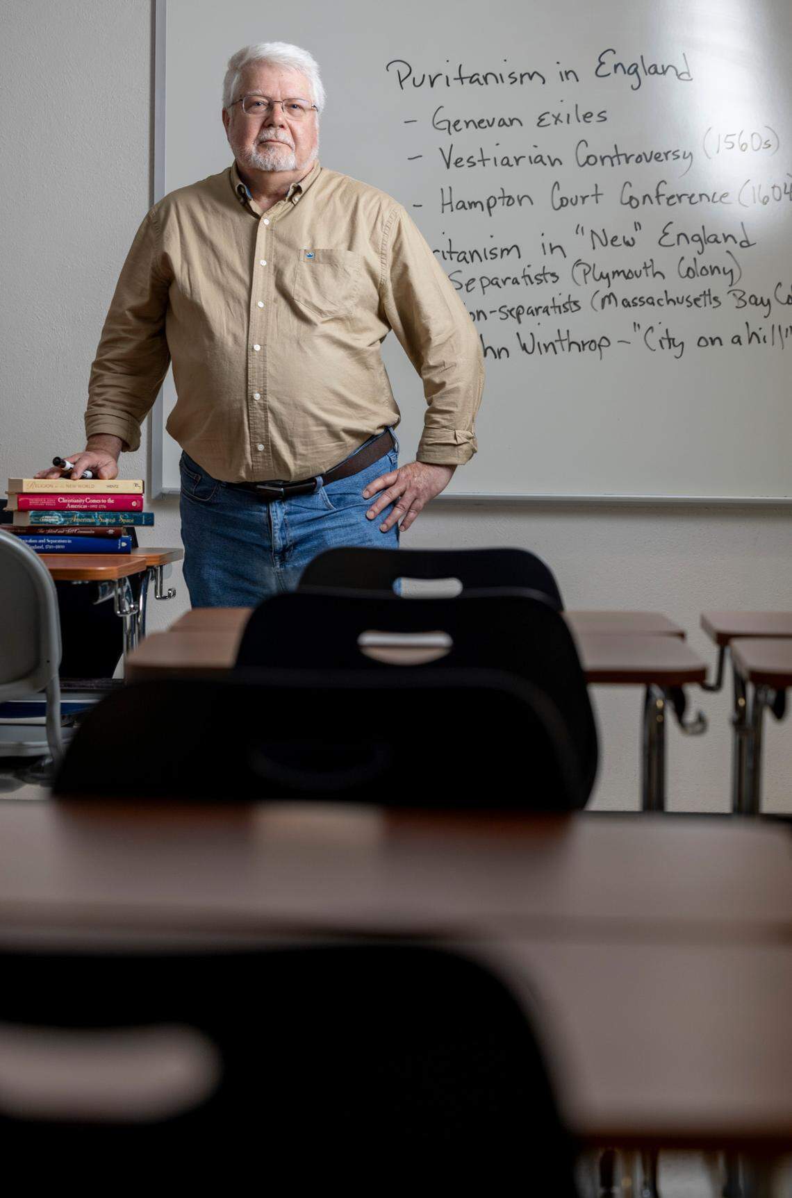 Rodger Payne is a religious studies professor at UNC-Asheville. His department is one of four programs being eliminated at the liberal arts university.