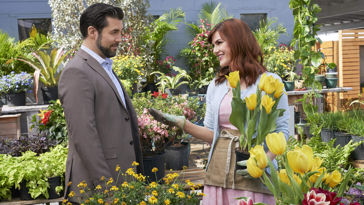 Vikki runs the community garden, which Chace, a developer, wants to replace with condos. Wanting to prove hes not a villain, Chace shows Vikki the pride he and his workers have in their buildings. In turn, Vikki gets Chace to plant his own garden plot. But despite seeing the others viewpoint, they remain at an impasse. Then Vikki crashes a gala to ask the Mayor to declare the garden a landmark, and there she and Chace dance, enthralled with each other. Sill Chaces bulldozers roll. Hopefully hell find a way to hurtle their impasse, which could be in the sky.  Photo: Jordan Bridges, Sara Rue  Credit: ©2019 Crown Media United States LLC/Photographer: Rod Millington