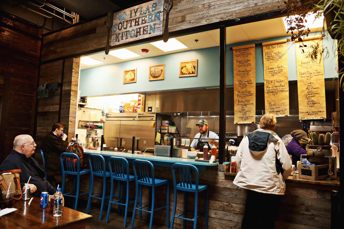Iyla’s Southern Kitchen at Morgan Street Food Hall in downtown Raleigh.