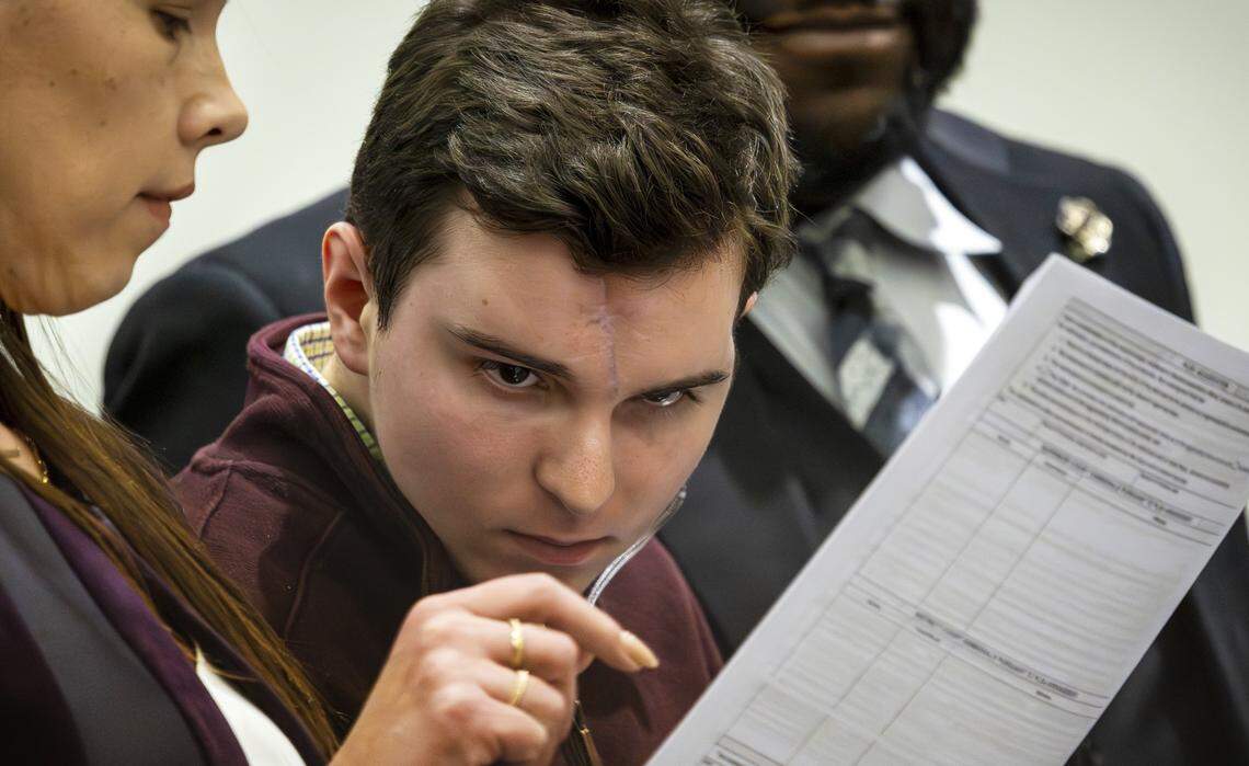 Austin Thompson pleads guilty to killing five people and injuring two others during the 2022 mass shooting in Raleigh’s Hedingham neighborhood. He entered the pleas on Jan. 21 at the Wake County Justice Center.