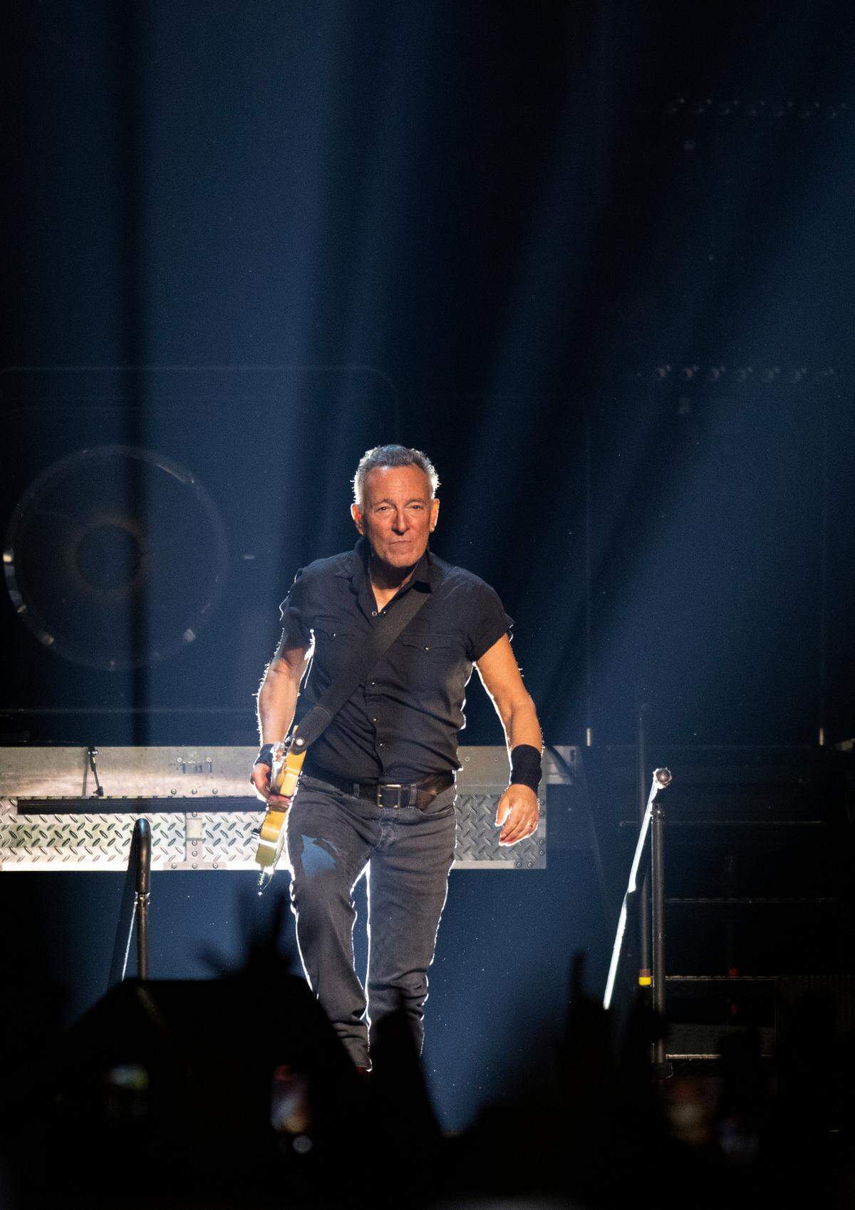 Bruce Springsteen takes the stage at the Greensboro Coliseum Saturday night, March 25, 2023.