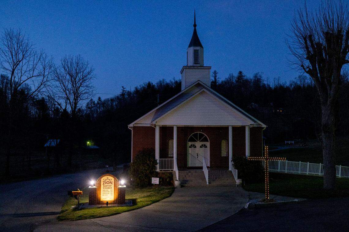 A cemetery at Zion Baptist Church in Green Mountain, N.C. is the final resting place for Stephen Ayers, who lost his life in the historic flooding of the North Toe River in September 2024.