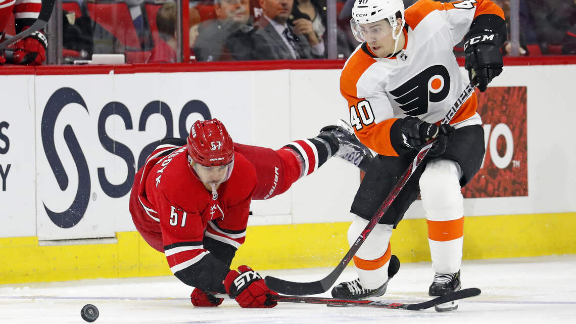With van Riemsdyk back, Canes have full house on D