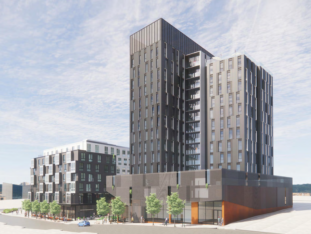 The plan for GeerHouse on the edge of downtown Durham.