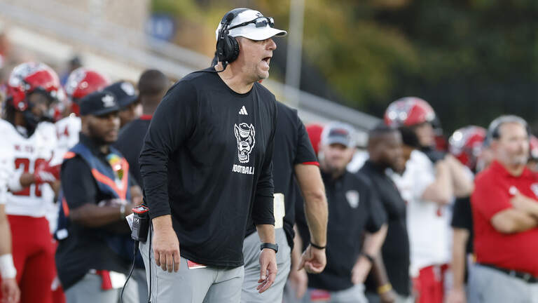 What NC State’s interim coach said about Dave Doeren, taking over the program