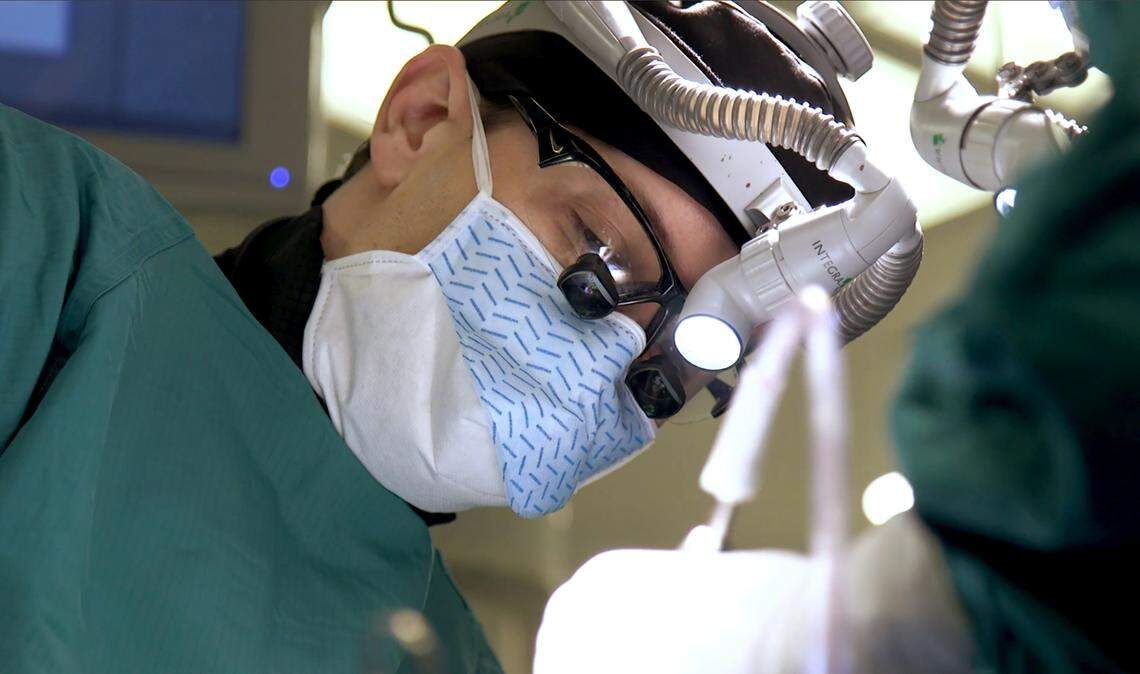 Duke neurosurgeon Dr. Oren Gottfried, photographed in April, 2019.