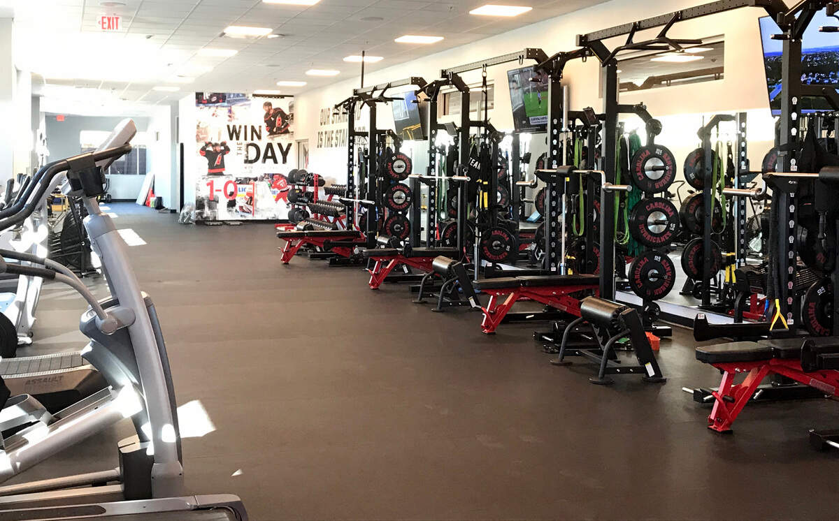 The Carolina Hurricanes’ new weight room at the Wake Competition Center, photographed November 19, 2020.