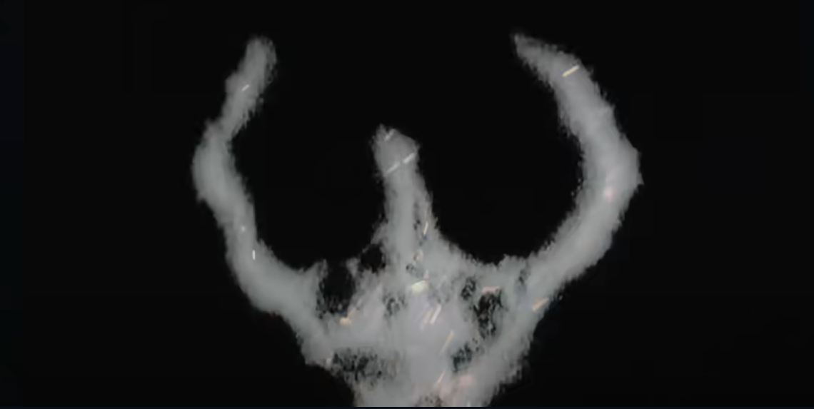 This haunting image is among many unusual sights in the video “Ghost in the Machine 2” created by the 4th Psychological Operations Group at Fort Liberty in North Carolina.