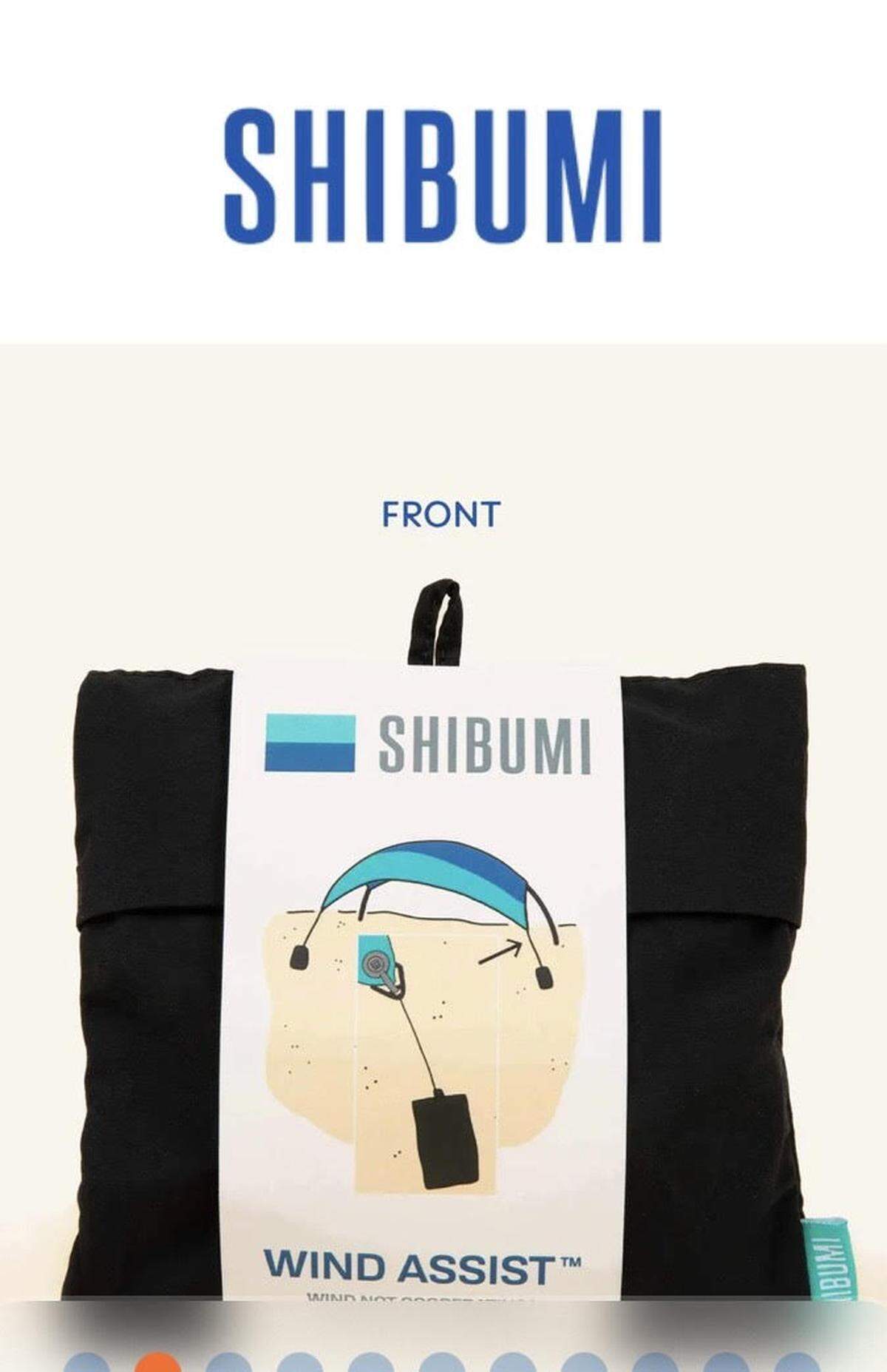 Another new product for 2024 is “wind assist,” an accessory kit containing clips and anchor lines to keep the Shibumi Shade aloft on days when there’s barely a breeze on the beach.