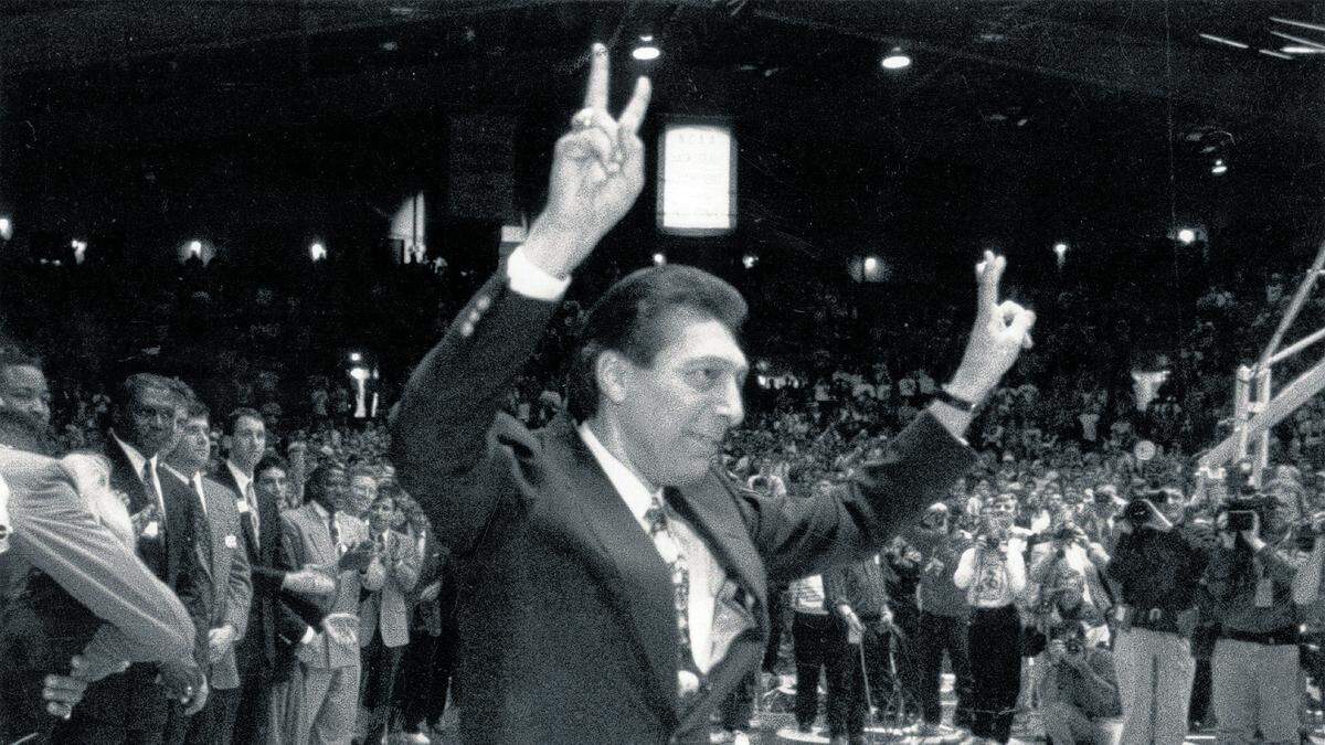 Jim Valvano makes a return to NC State in 1993.
