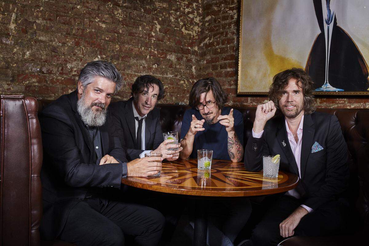 The Mountain Goats are Matt Douglas, Peter Hughes, John Darnielle and Jon Wurster.