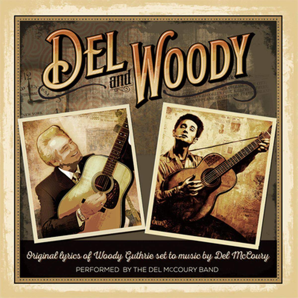 Woody Guthrie's daughter, Nora Guthrie, asked Del McCoury to write music to songs Woody had written. They received 26 songs, recorded 16 and released 12. The CD, “Del and Woody,” was released in April 2016.