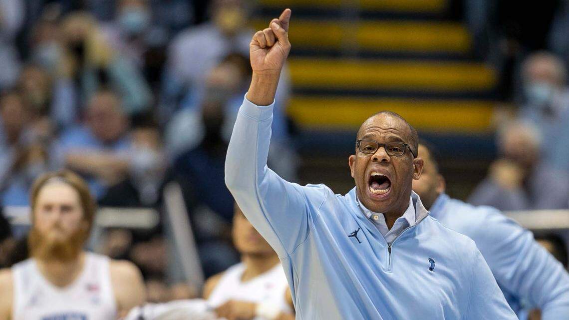 Hubert Davis is 8-2 in his first season as head coach at North Carolina after taking over for the retired Roy Williams.