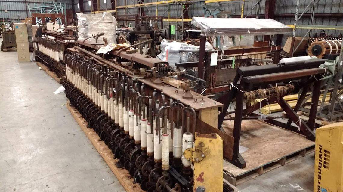 A collection of textile machinery from a now-defunct museum in Massachusetts is currently owned by a Randolph County history group and is stored in a Franklinville warehouse. The collection could form the basis of a new state museum.