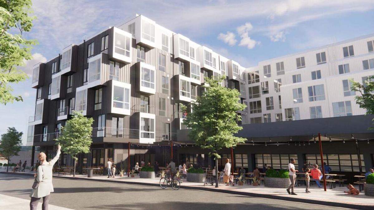 The plan for GeerHouse on the edge of downtown Durham.