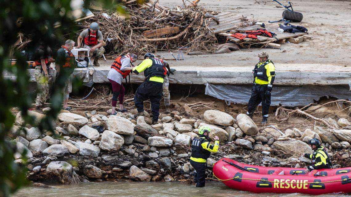 ‘There’s just nothing left.’ Helene wipes out Chimney Rock’s Main Street