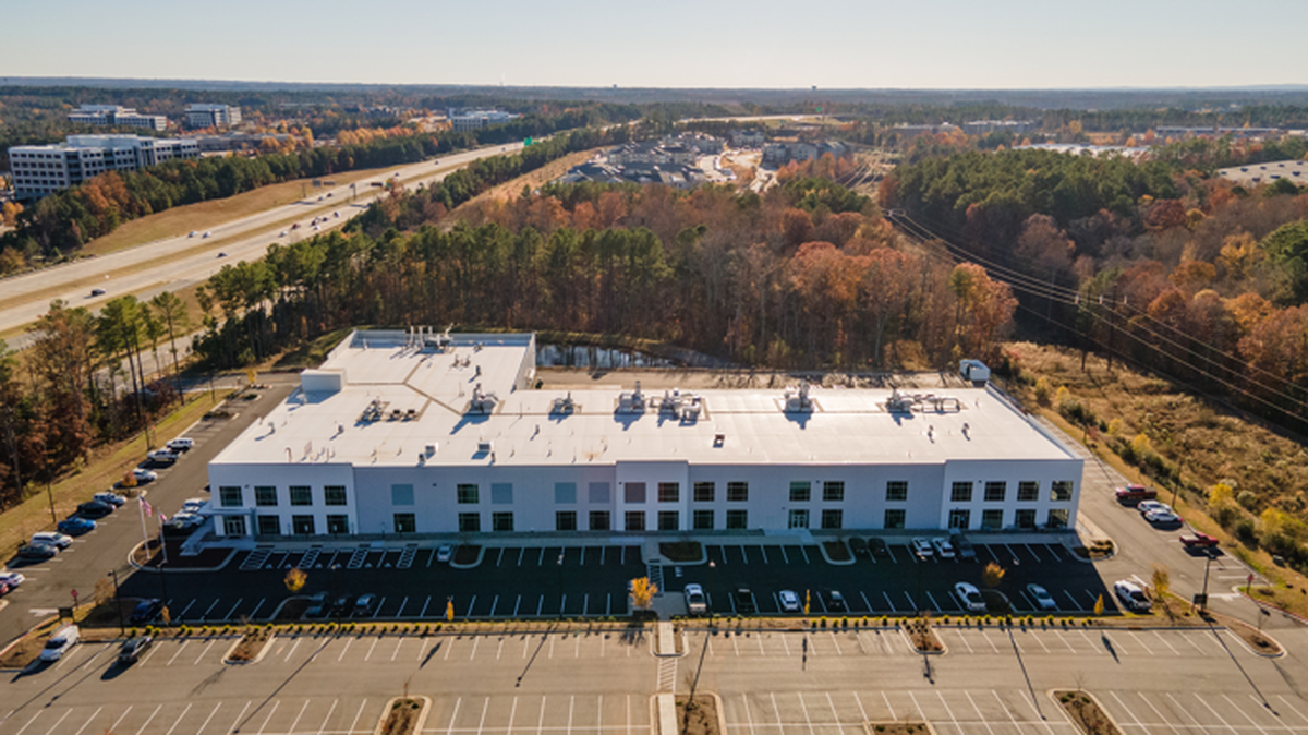 Pfizer’s new gene-therapy facility in Durham, N.C. The pharmaceutical giant opened the new facility on Dec. 15, 2021.