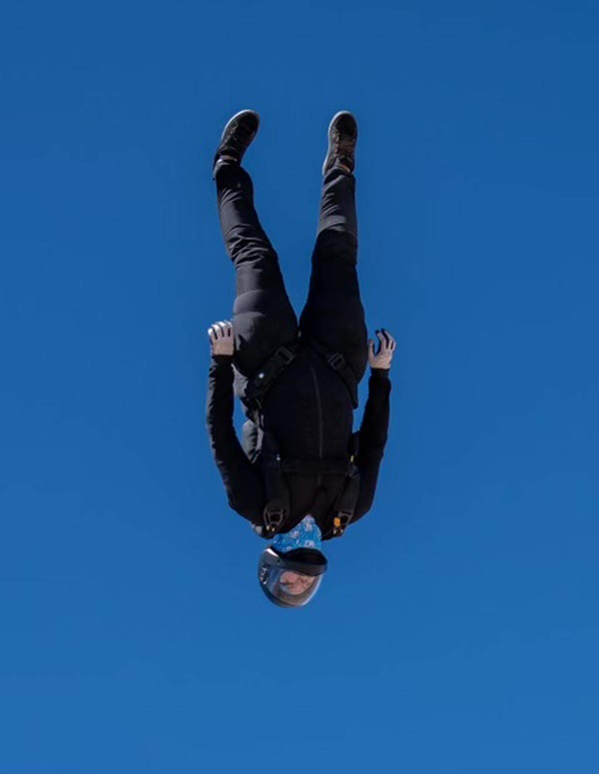 Brianne Thompson competes in speed skydiving at the national championships in Raeford this month.