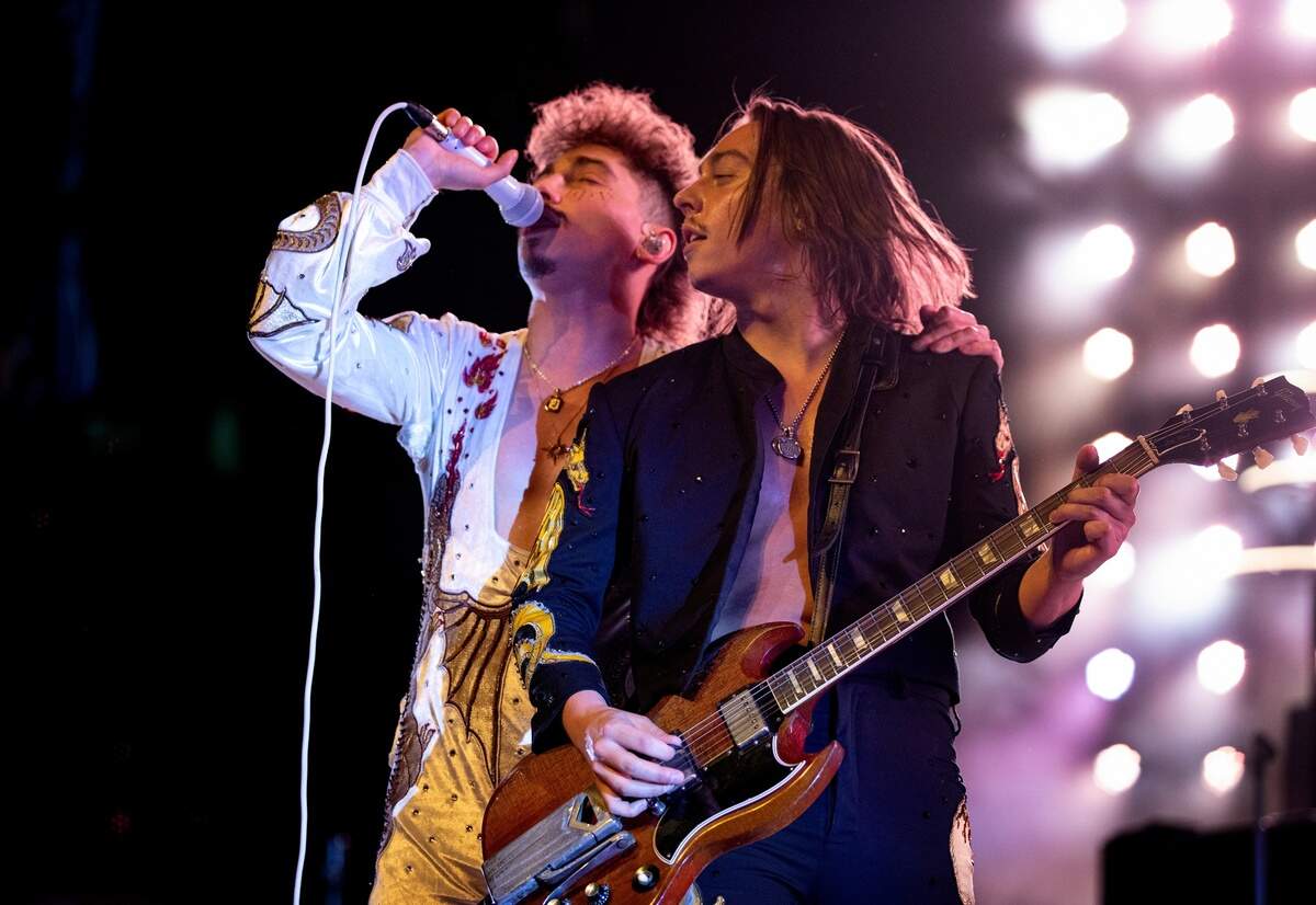 Greta Van Fleet in concert at Raleigh, N.C.’s PNC Arena with Houndmouth, Monday night, March 13, 2023.