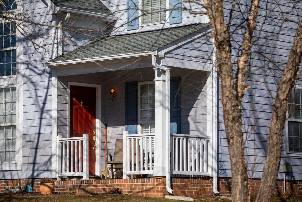 A home in Durham, N.C., pictured here on Jan. 24, 2022, was occupied by the director of community engagement for the Durham County Sheriff’s Office, Grace Marsh, when it was searched two years ago as part of a drug investigation.