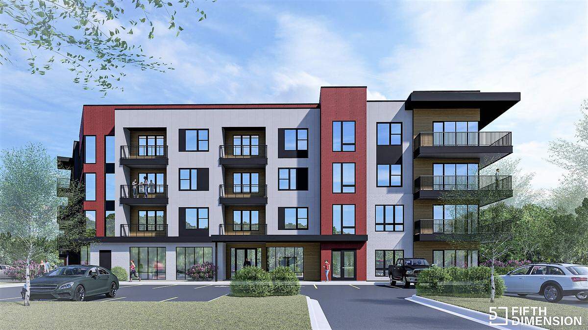 A five-story, 90-unit apartment building has been proposed for a largely wooded, single-family lot on Old Chapel Hill Road, near the Interstate 40 bridge. Chapel Hill Town Council could review the concept plan in October.