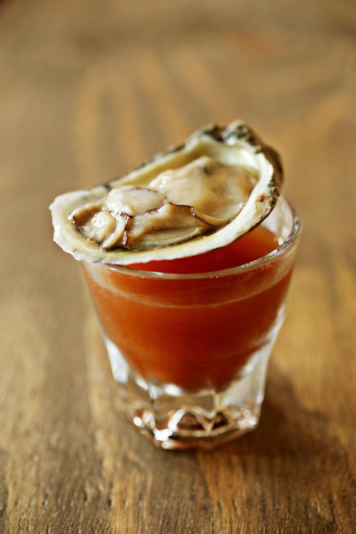 The Blind Pelican in Holly Springs has a full bar that includes oyster shooters.