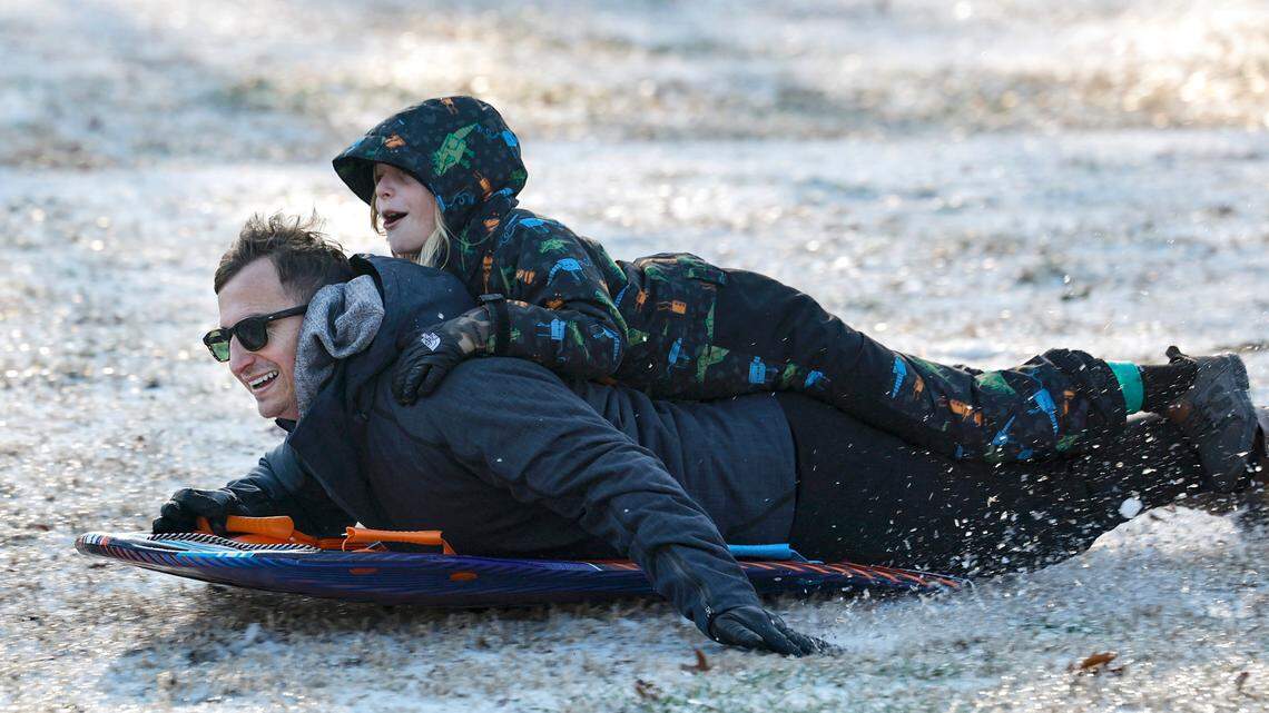 Snow, sleet and ice make rare appearance in central NC. Check out photos from the storm