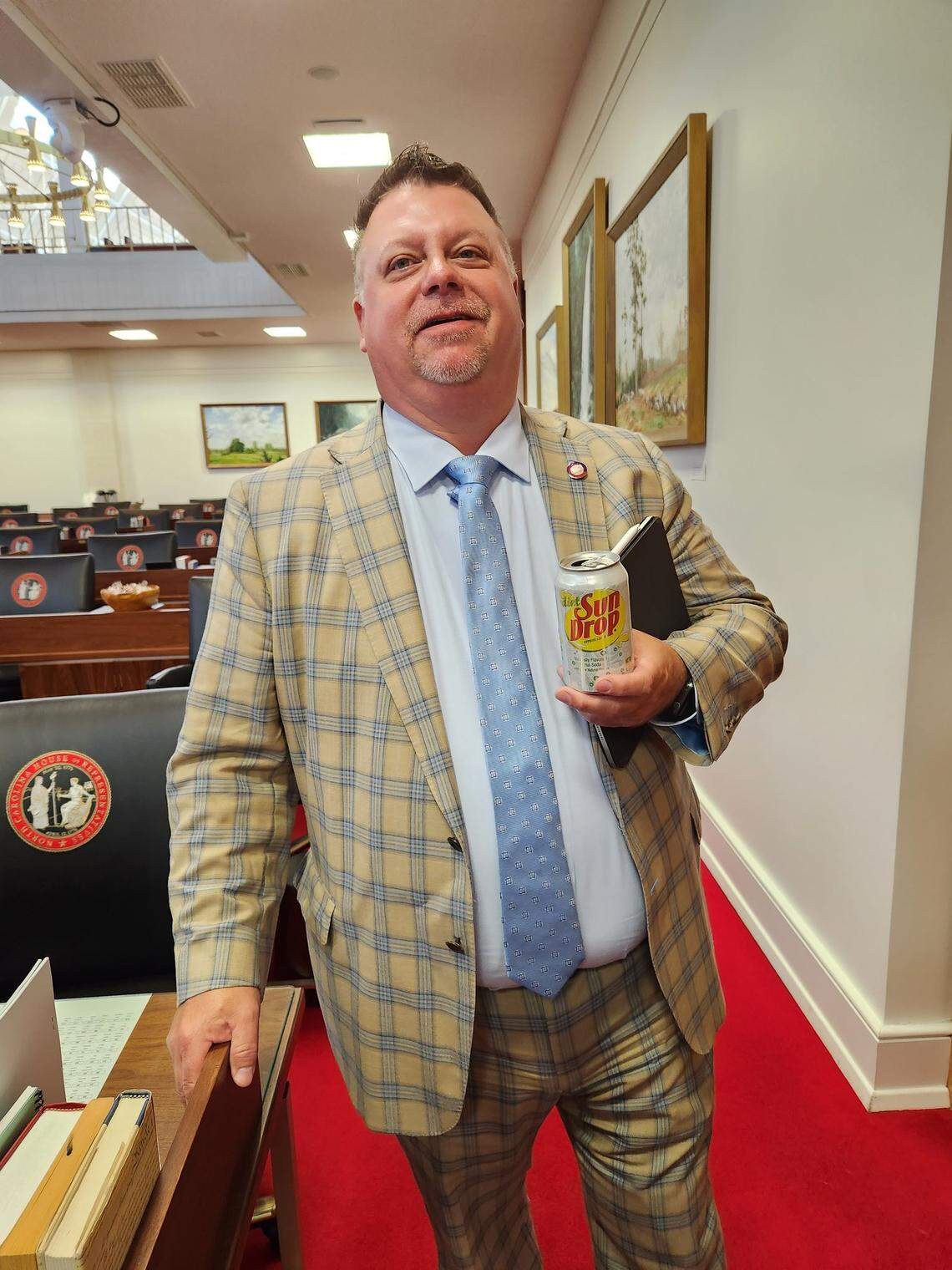 Like a lot of North Carolina politics, Republican Rep. Jason Saine of Lincolnton also drinks diet Sun Drop.