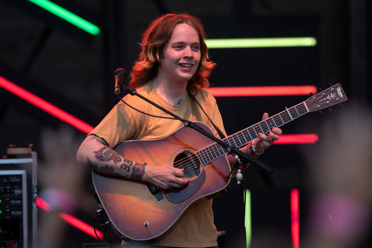 Billy Strings and his band play the first of three nights at Cary, N.C.’s Booth Amphitheater, Thursday, June 23, 2022.