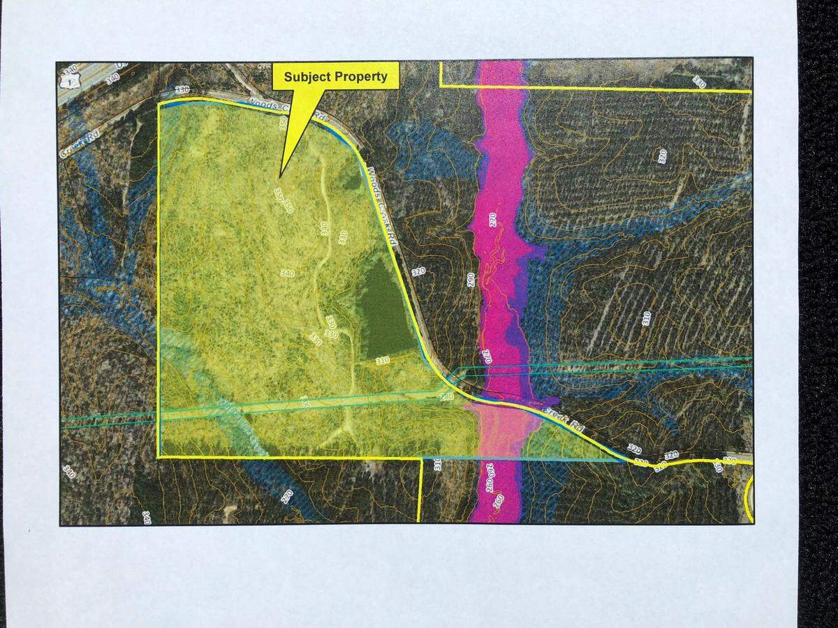 Picture showing boundaries for a site that the Wake County school board has agreed to buy to build a new elementary and middle school in the Apex/Holly Springs area.