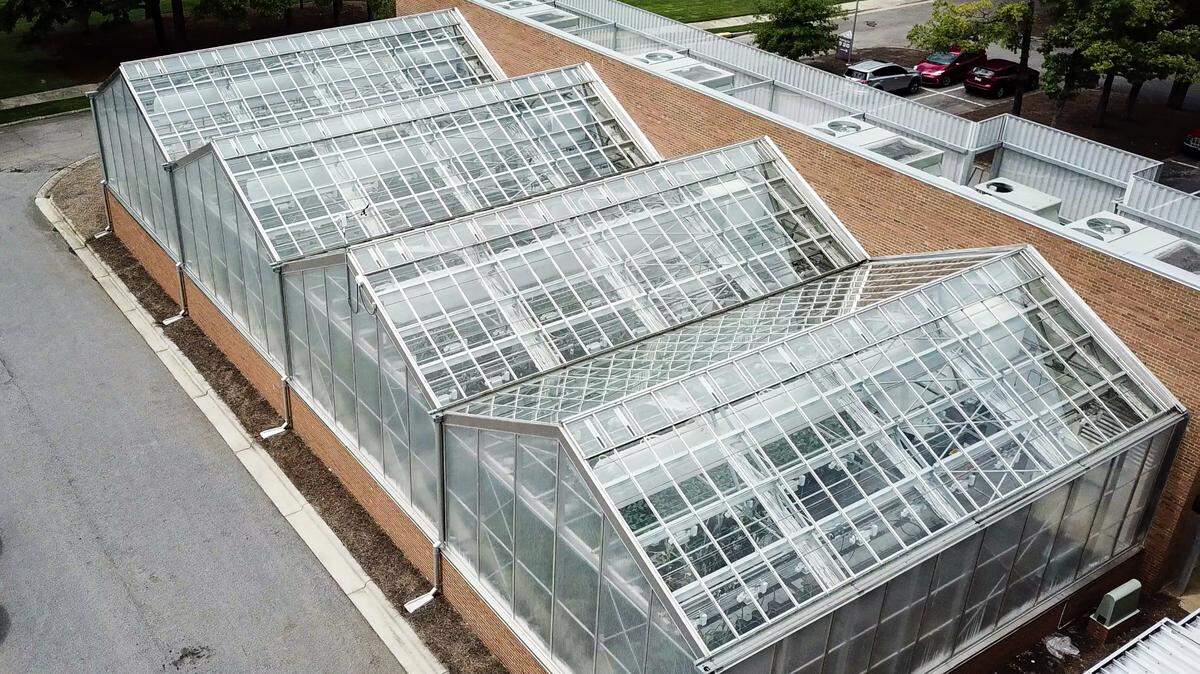 AgBiome’s greenhouses in Research Triangle Park.