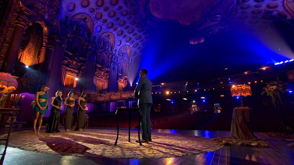 The rose ceremony during the March 3 episode of “The Bachelor” on ABC.